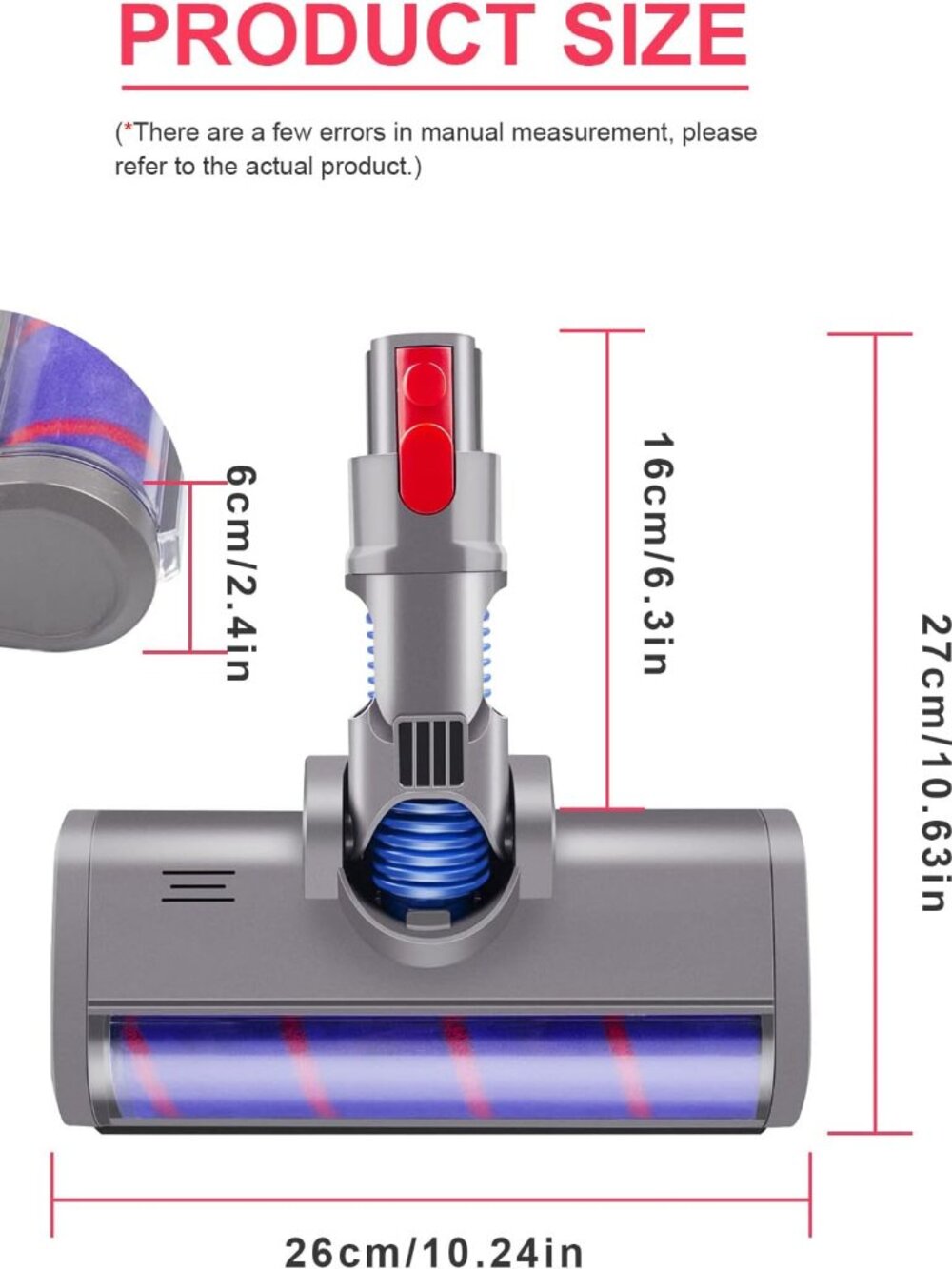 Cleaner Head Compatible for Dyson V7 V8 V10 V11